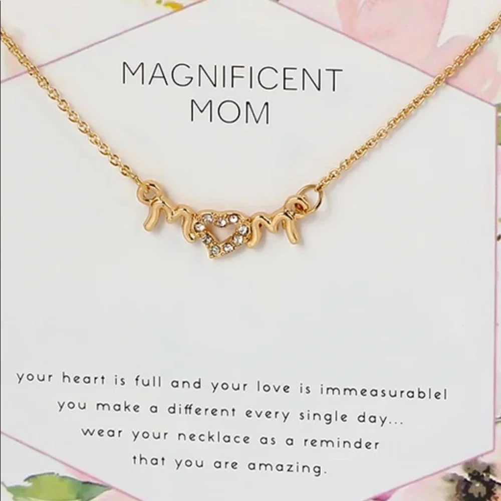 Mom Wish Card Necklace
